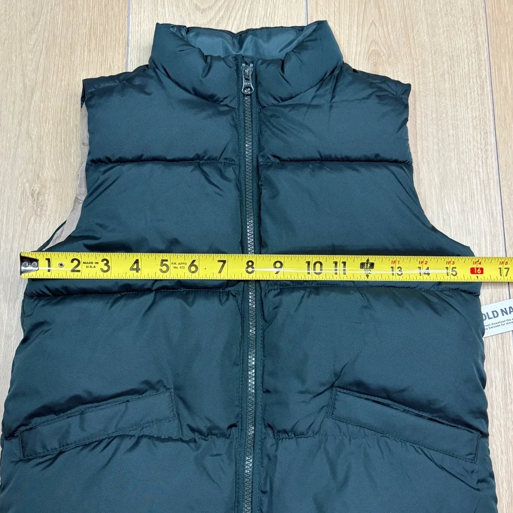 Old Navy Kids Green Go-Recycled Puffer Vest Size S 6-7 727361-01-1 NWT Preppy